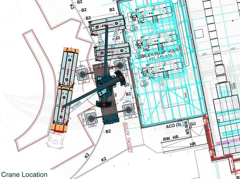 Groundworks technical drawing